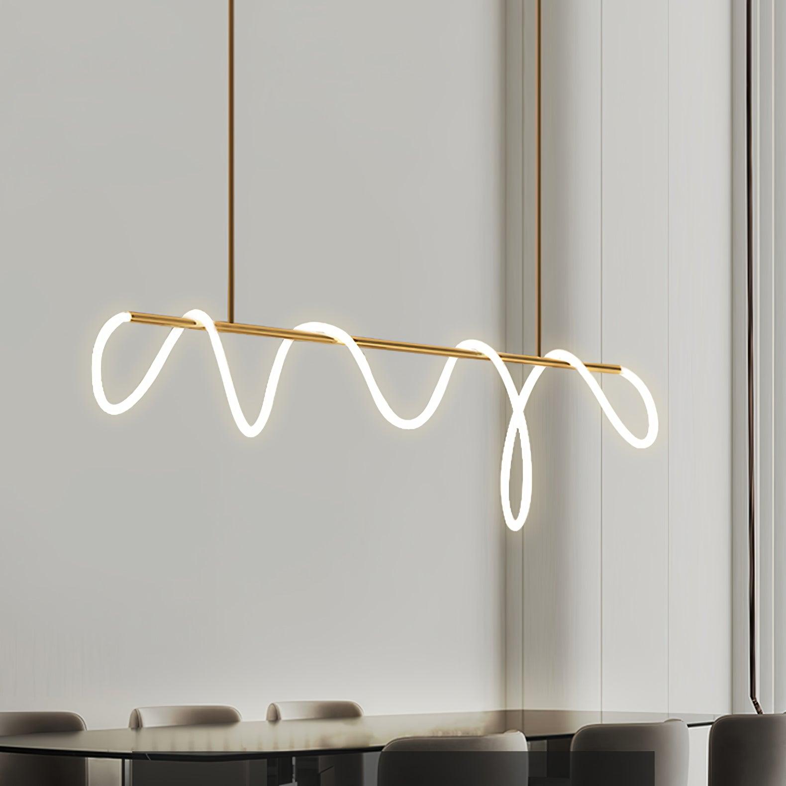 Vocor Chandelier Flexible Silicone Curve Modern Elegant-Neutral Decor