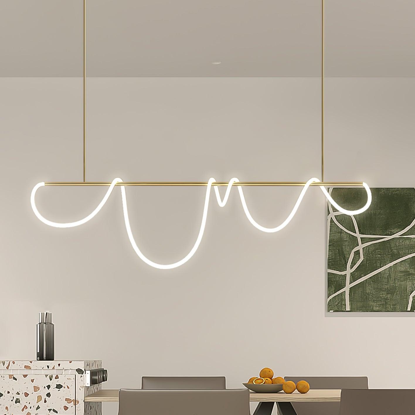 Vocor Chandelier Flexible Silicone Curve Modern Elegant-Neutral Decor