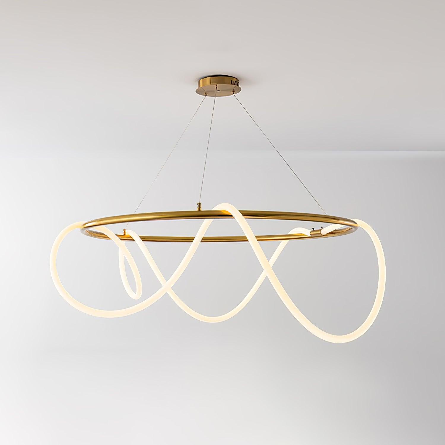 Vocor Chandelier Flexible Silicone Curve Modern Elegant-Neutral Decor