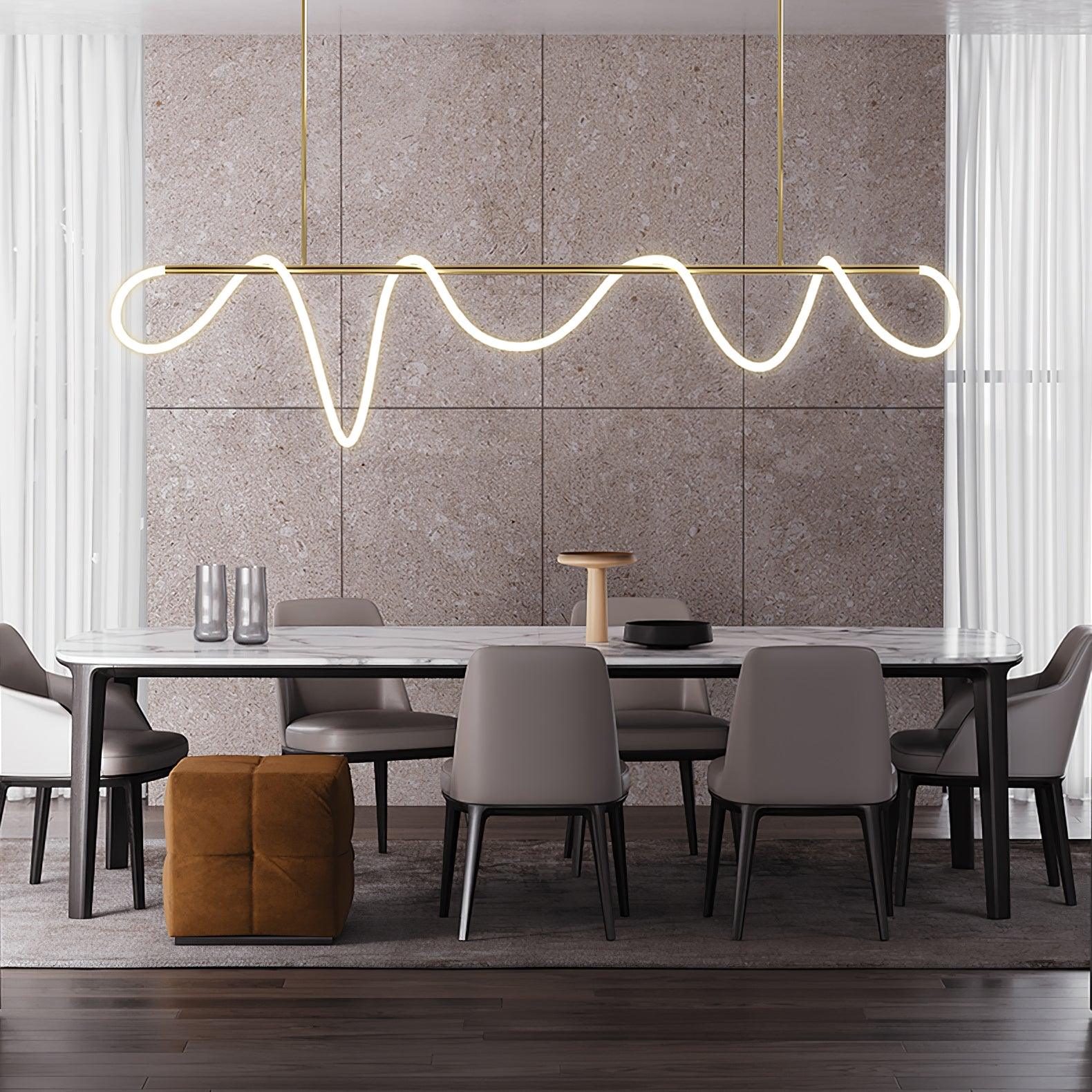 Vocor Chandelier Flexible Silicone Curve Modern Elegant-Neutral Decor