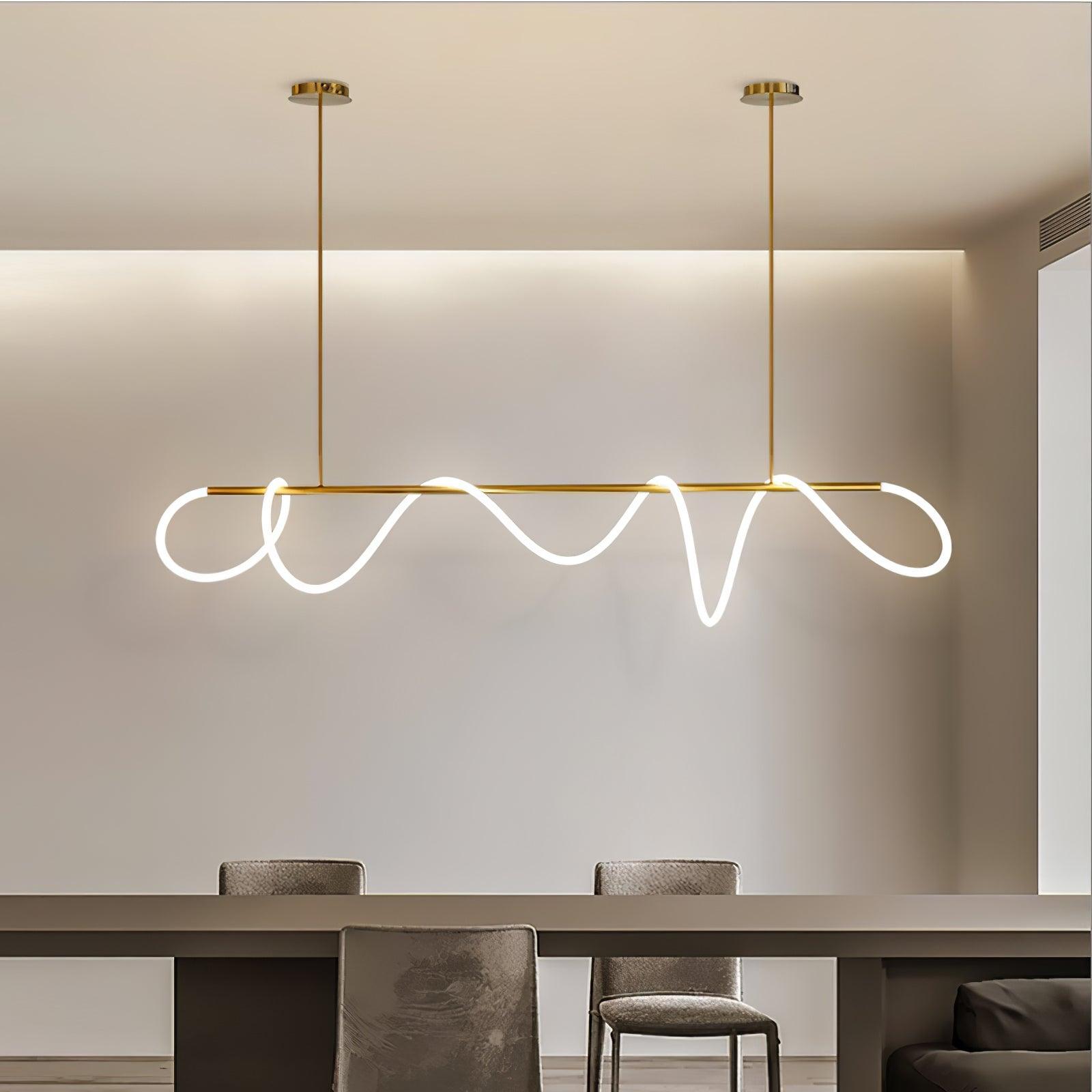 Vocor Chandelier Flexible Silicone Curve Modern Elegant-Neutral Decor