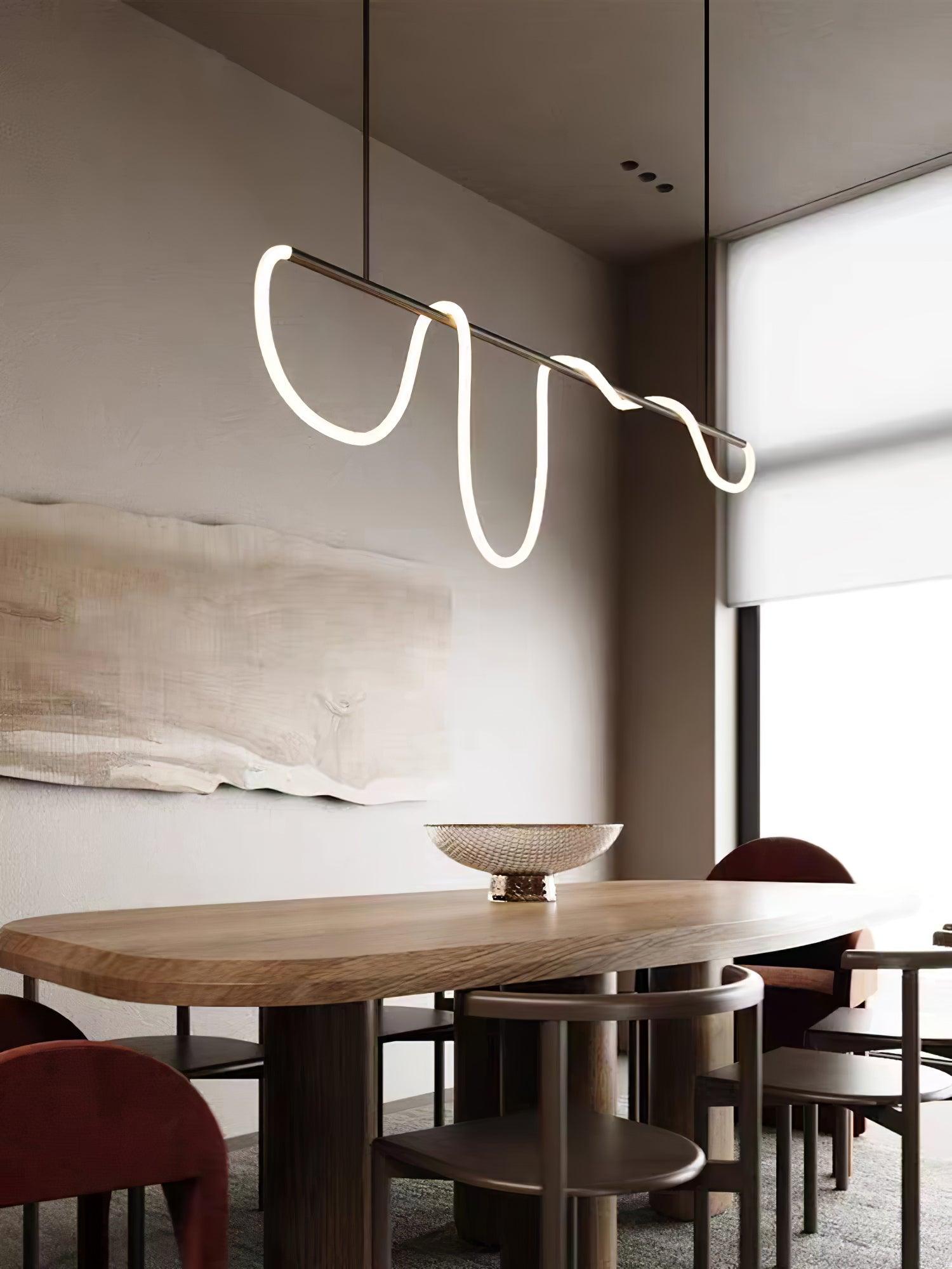 Vocor Chandelier Flexible Silicone Curve Modern Elegant-Neutral Decor
