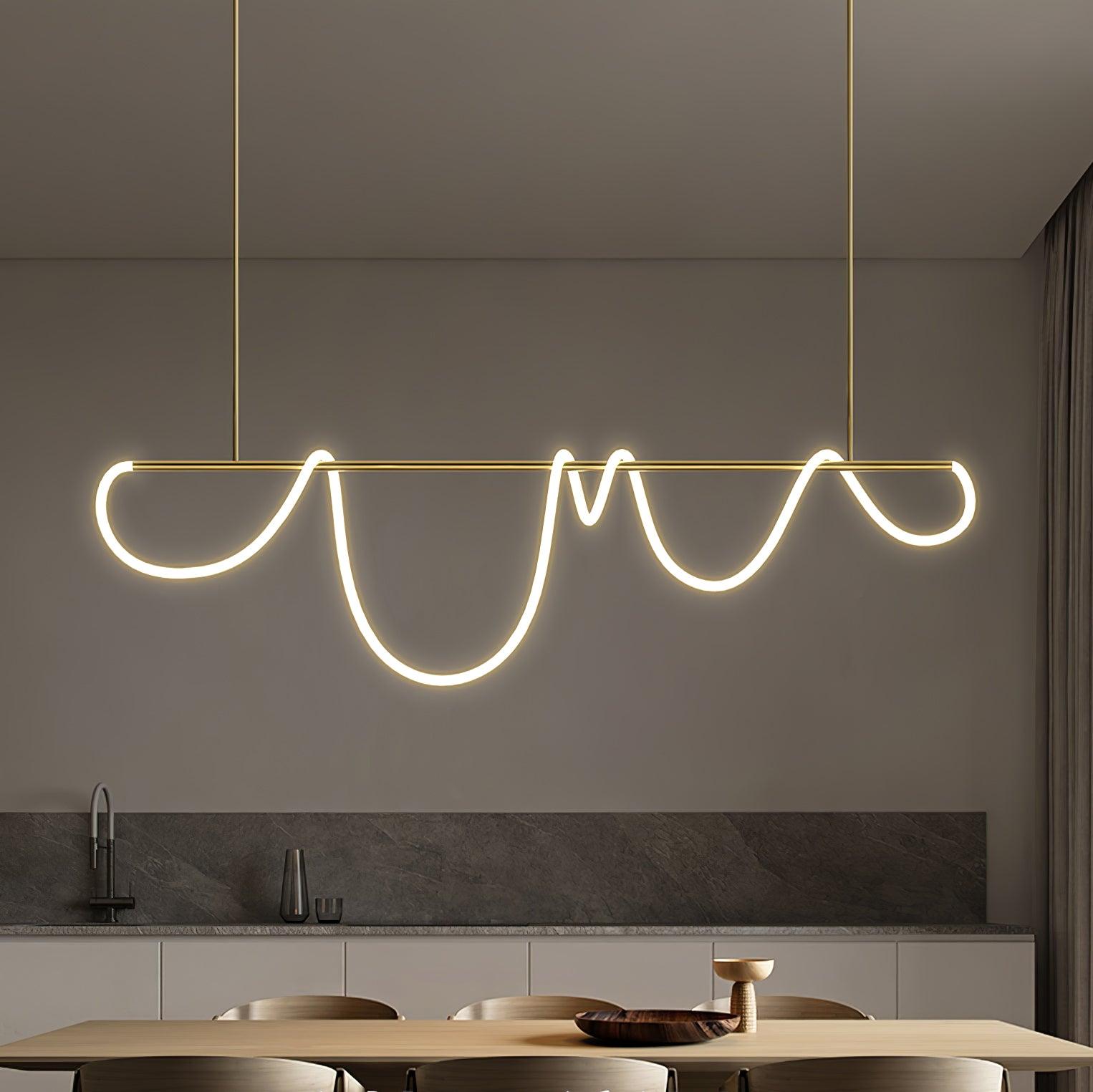 Vocor Chandelier Flexible Silicone Curve Modern Elegant-Neutral Decor