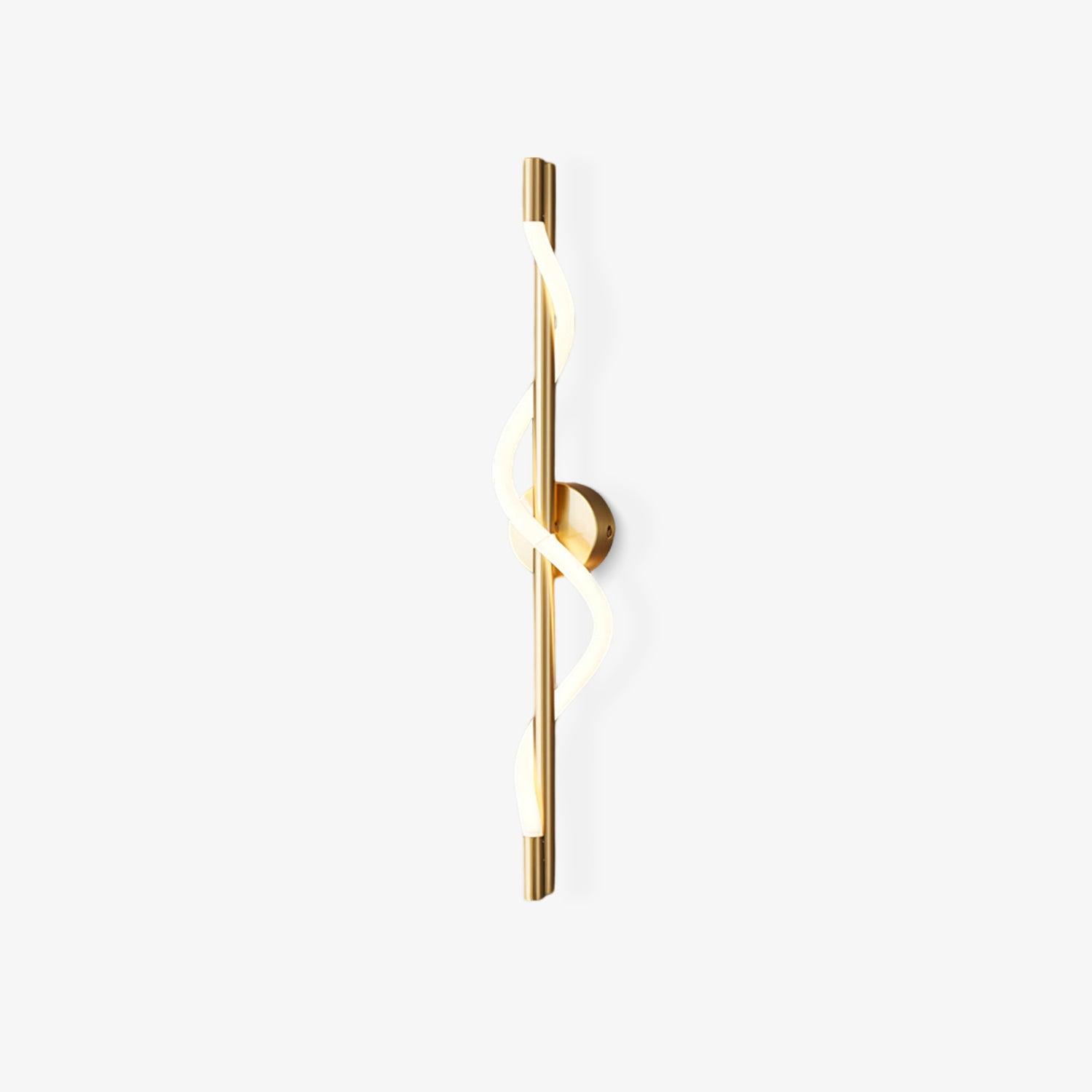 Nivelo Sculptural Brass Silicone Wall Lamp-Neutral Decor