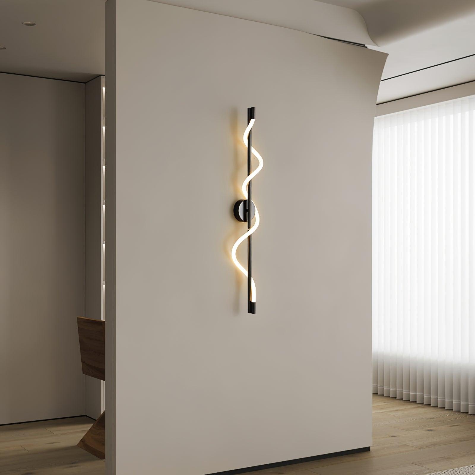 Nivelo Sculptural Brass Silicone Wall Lamp-Neutral Decor
