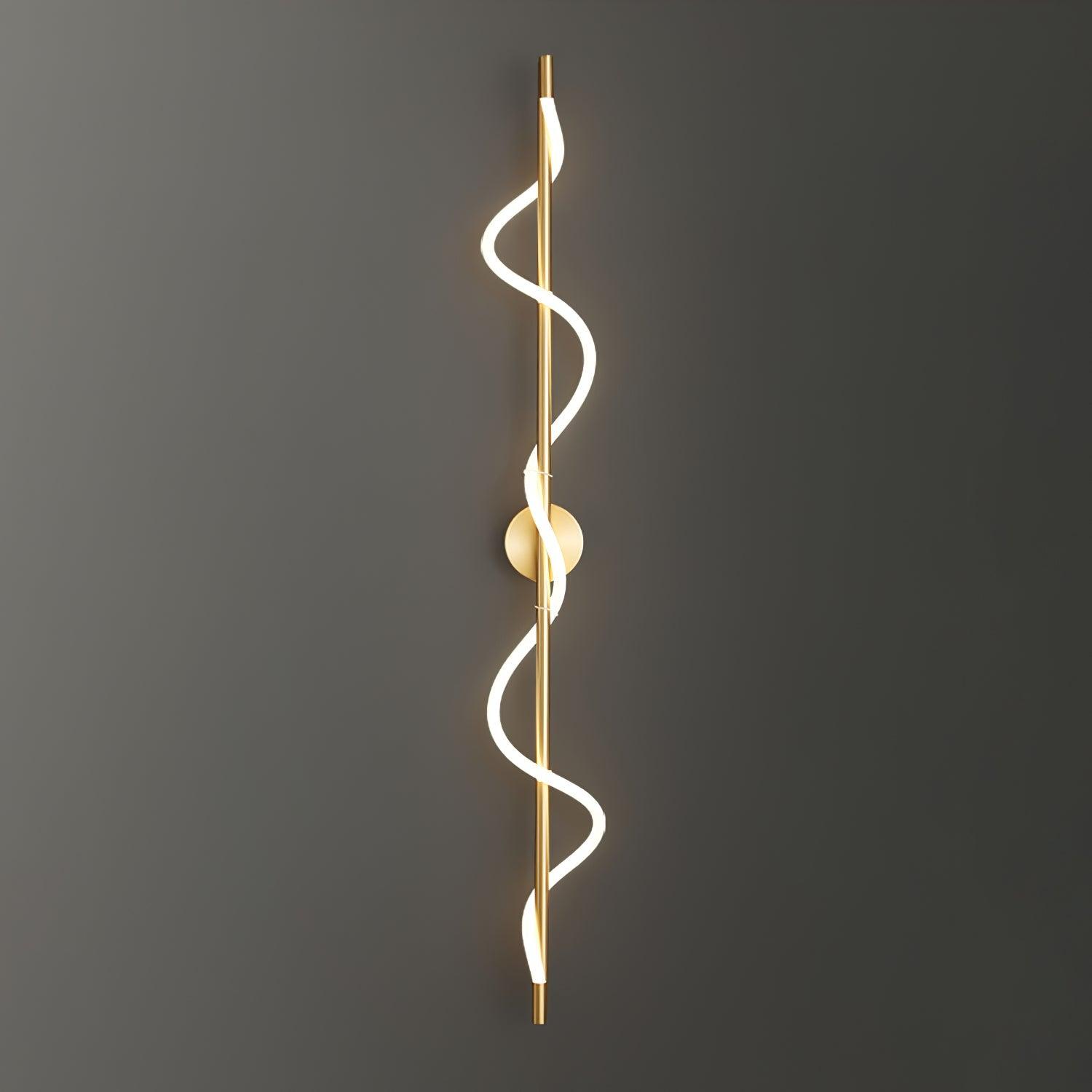 Nivelo Sculptural Brass Silicone Wall Lamp-Neutral Decor
