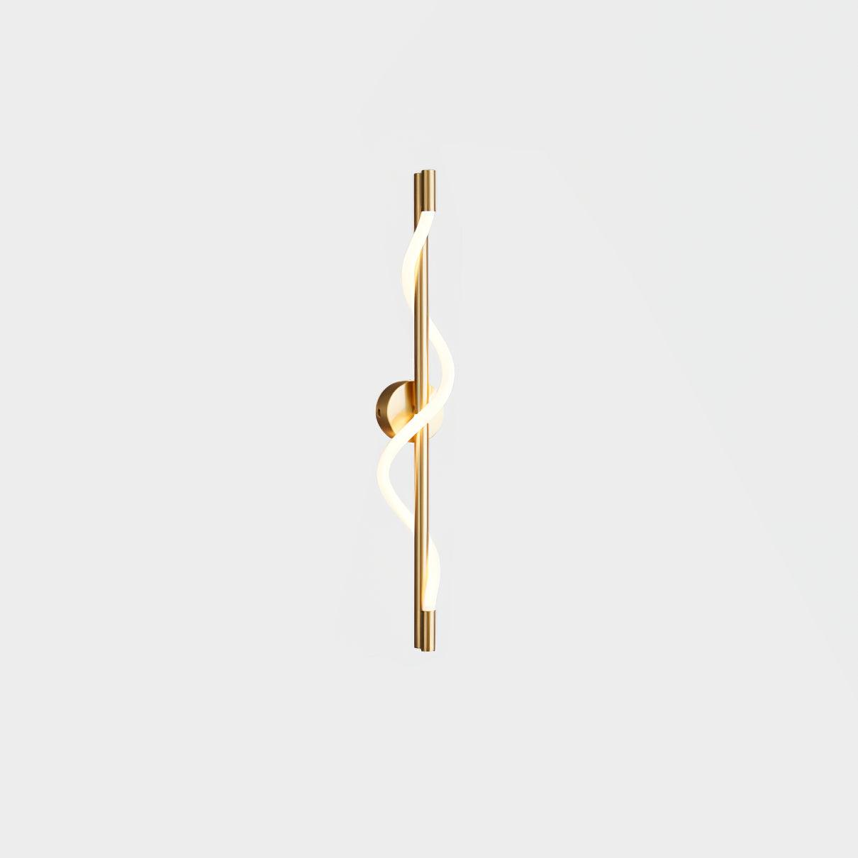Nivelo Sculptural Brass Silicone Wall Lamp-Neutral Decor