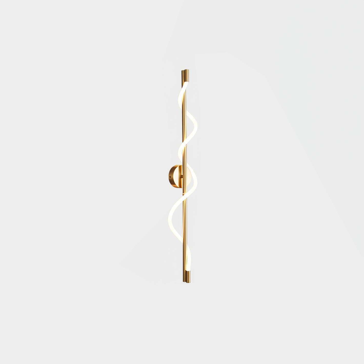 Nivelo Sculptural Brass Silicone Wall Lamp-Neutral Decor