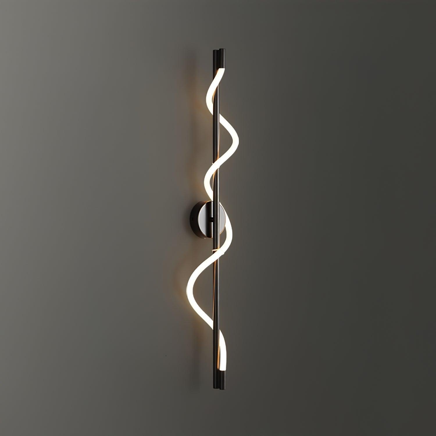 Nivelo Sculptural Brass Silicone Wall Lamp-Neutral Decor