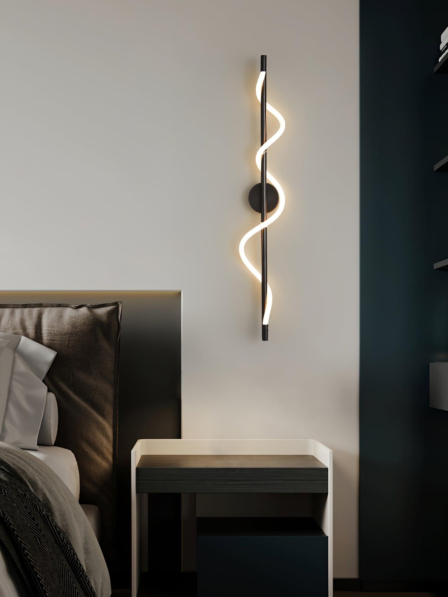 Nivelo Sculptural Brass Silicone Wall Lamp-Neutral Decor