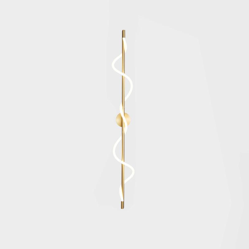 Nivelo Sculptural Brass Silicone Wall Lamp-Neutral Decor