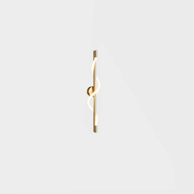 Nivelo Sculptural Brass Silicone Wall Lamp-Neutral Decor