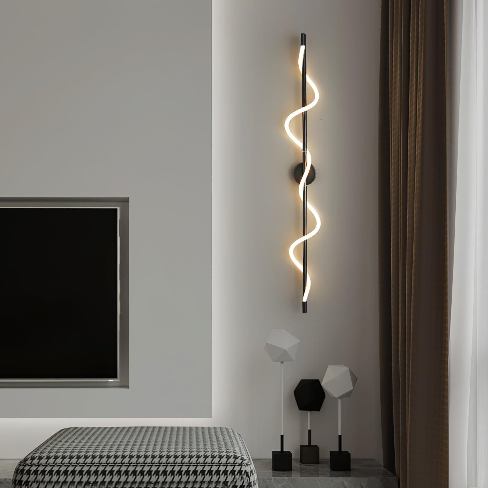 Nivelo Sculptural Brass Silicone Wall Lamp-Neutral Decor