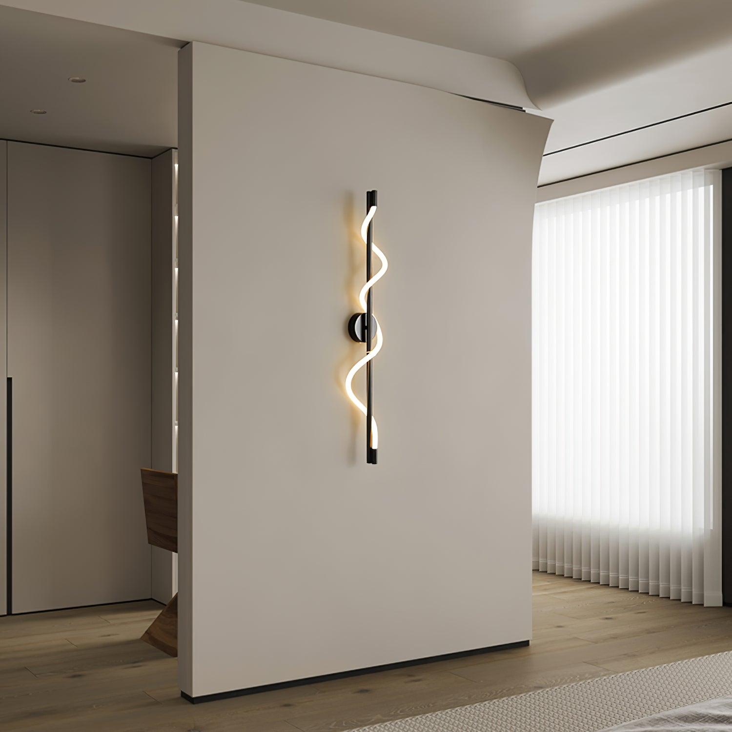 Nivelo Sculptural Brass Silicone Wall Lamp-Neutral Decor