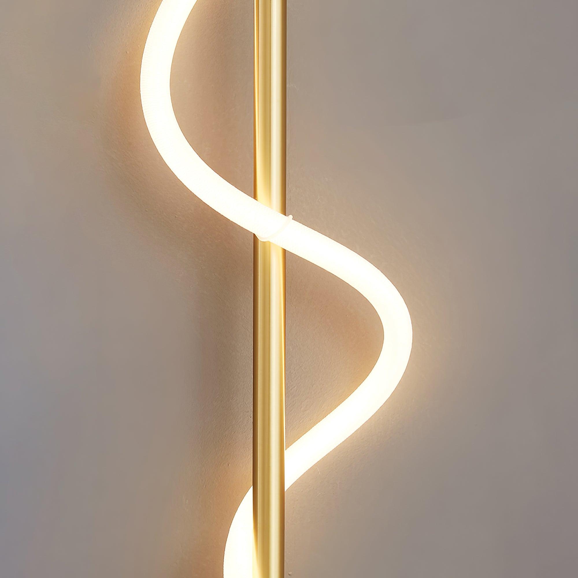 Nivelo Sculptural Brass Silicone Wall Lamp-Neutral Decor