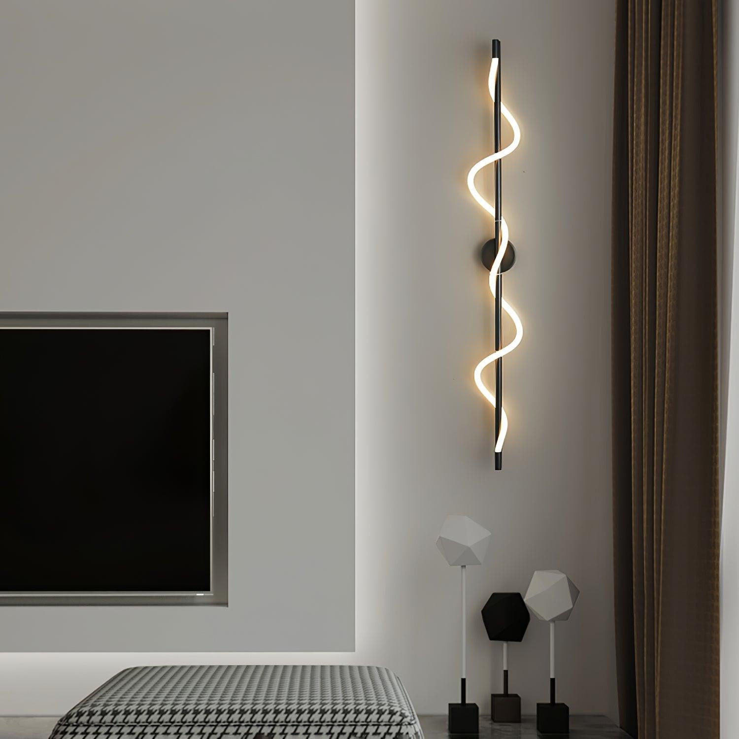 Nivelo Sculptural Brass Silicone Wall Lamp-Neutral Decor