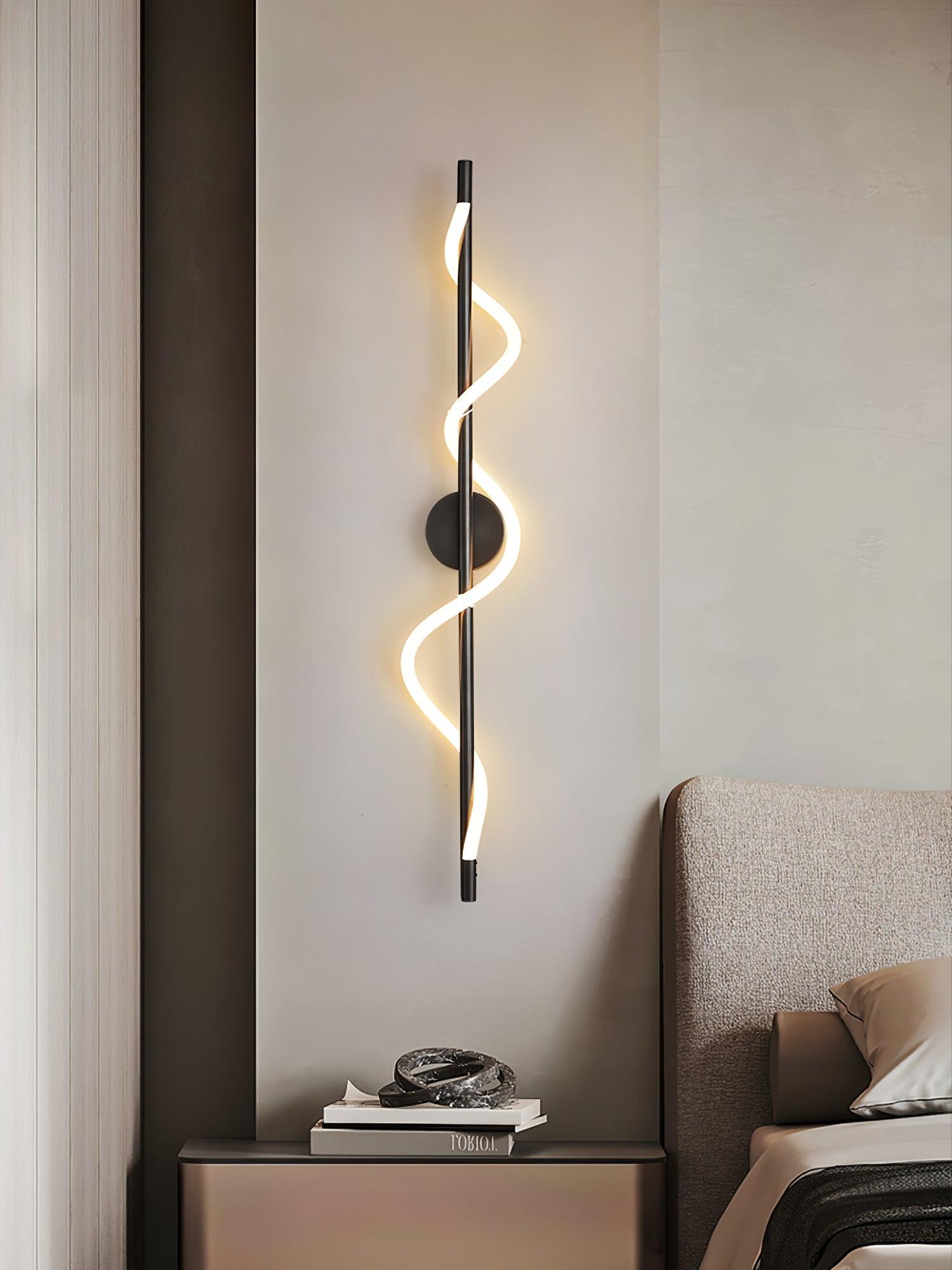 Nivelo Sculptural Brass Silicone Wall Lamp-Neutral Decor