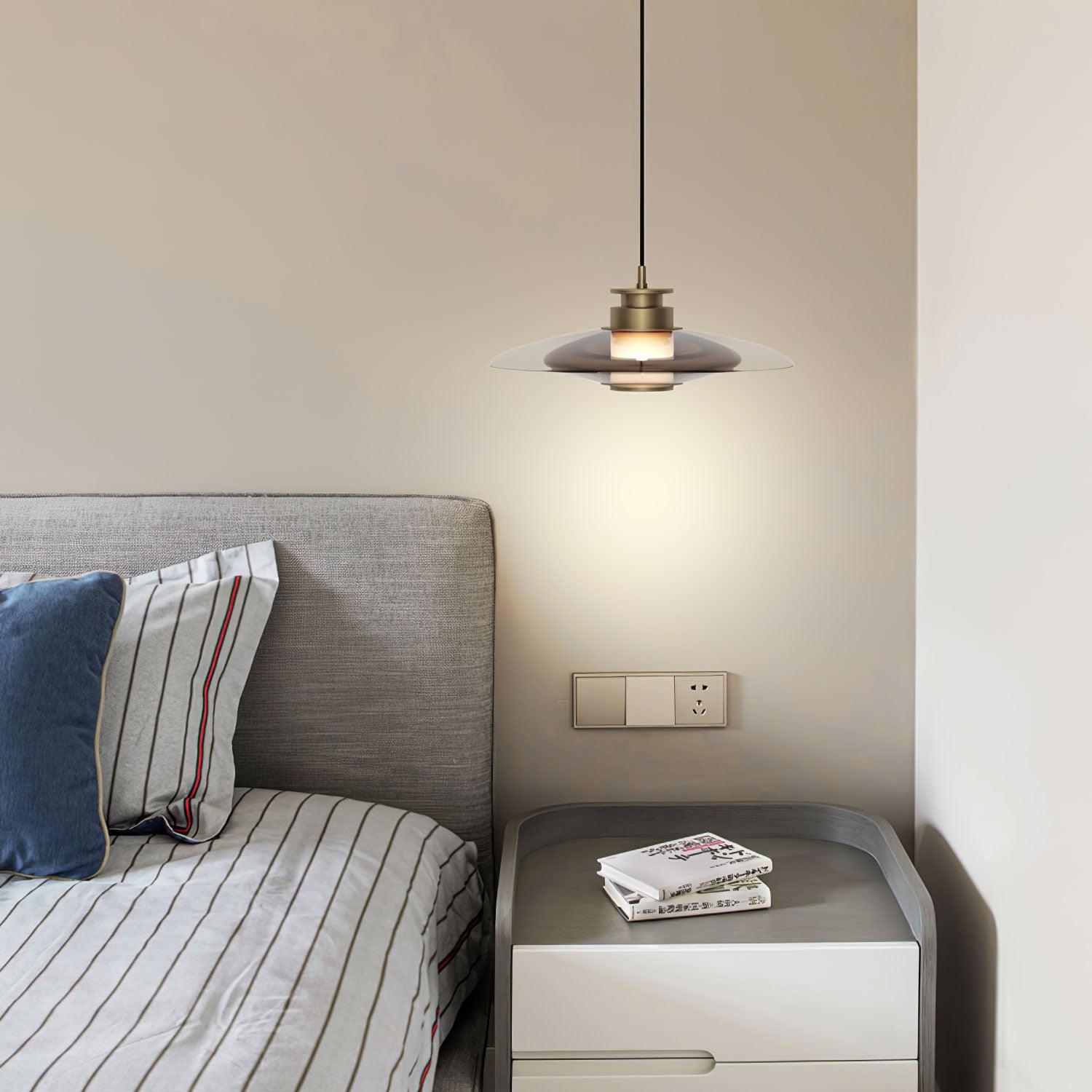 Borian Glass Futuristic Pendant Lamp-Neutral Decor