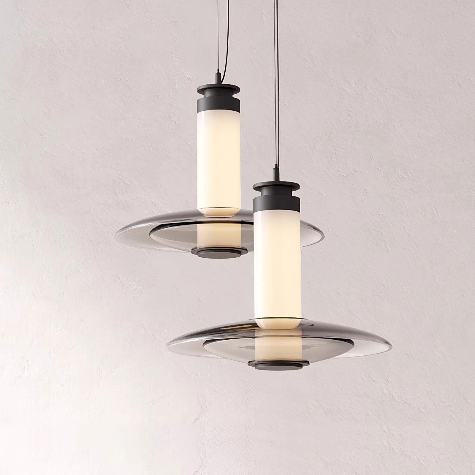Borian Glass Futuristic Pendant Lamp-Neutral Decor