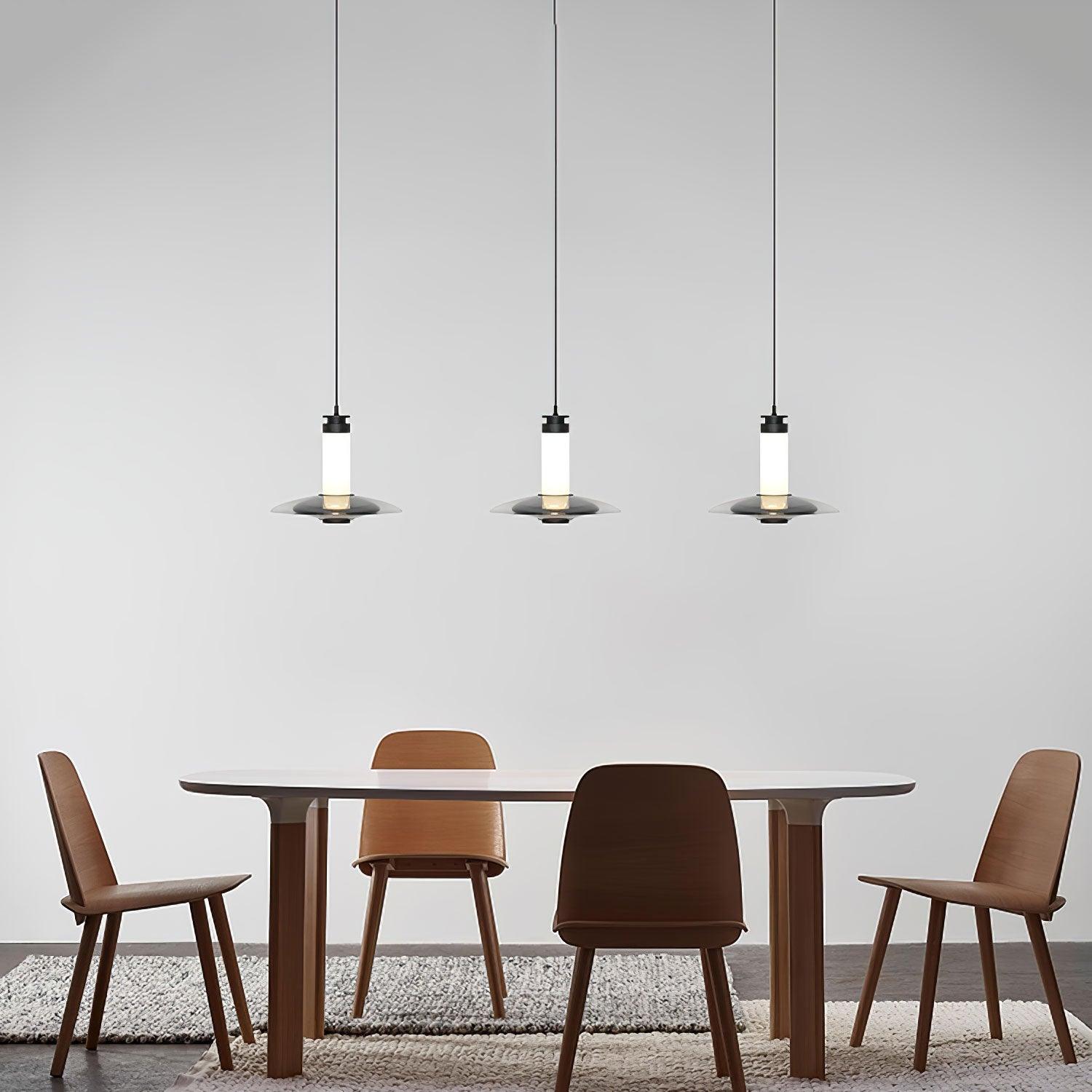 Borian Glass Futuristic Pendant Lamp-Neutral Decor