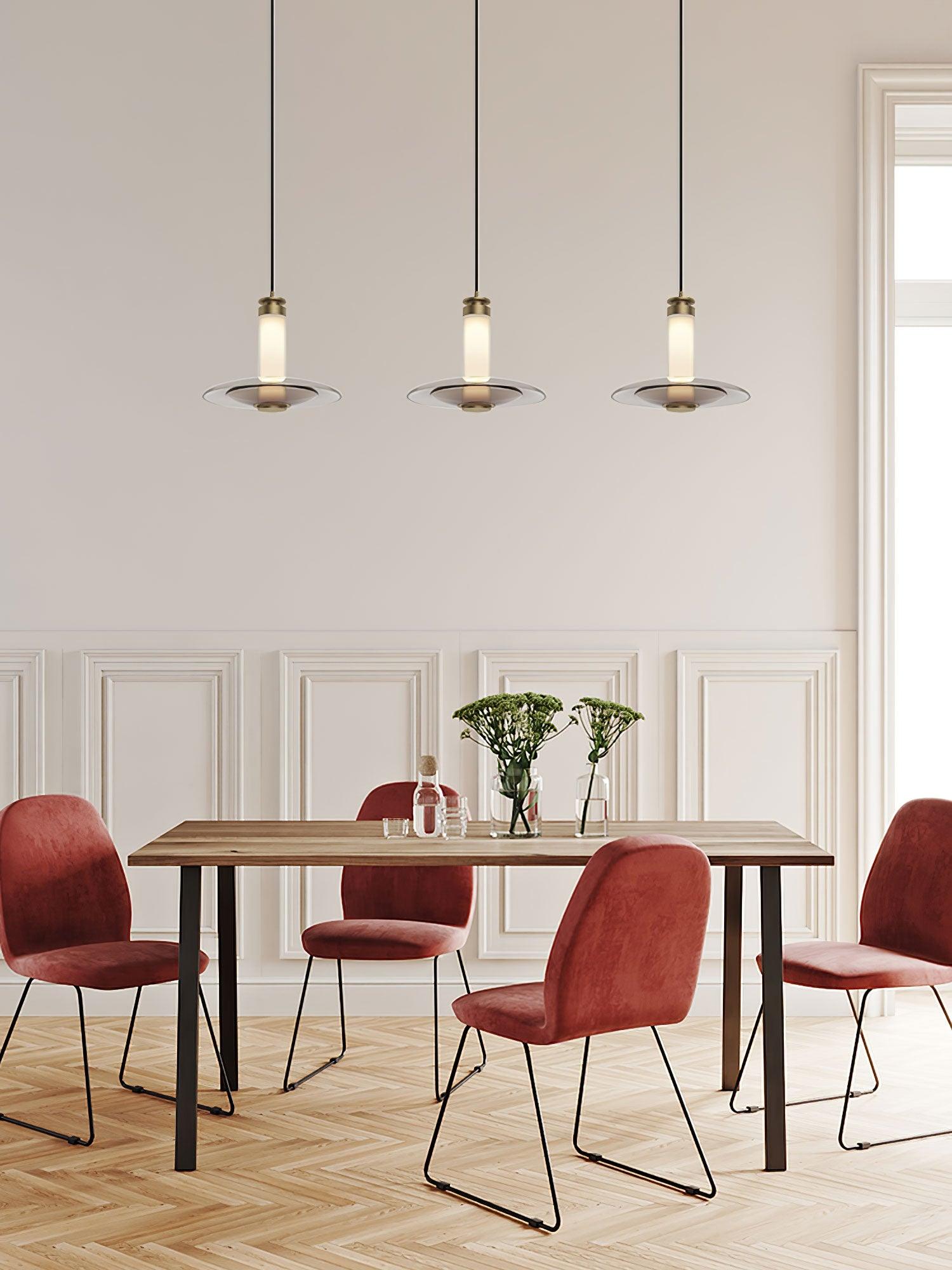 Borian Glass Futuristic Pendant Lamp-Neutral Decor