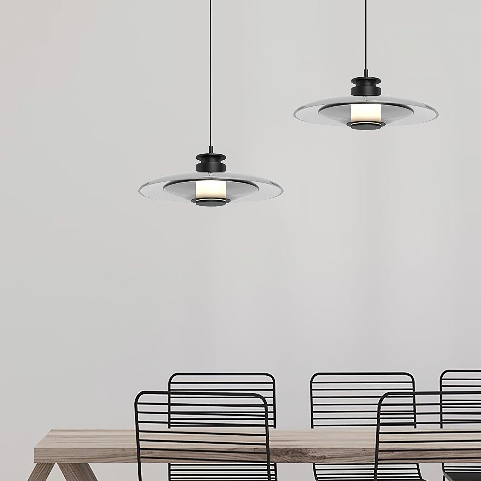 Borian Glass Futuristic Pendant Lamp-Neutral Decor