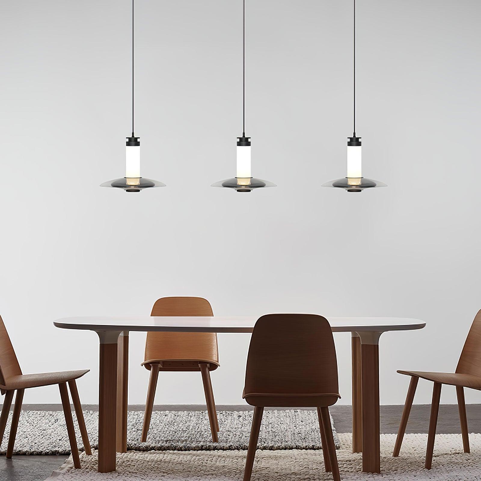 Borian Glass Futuristic Pendant Lamp-Neutral Decor