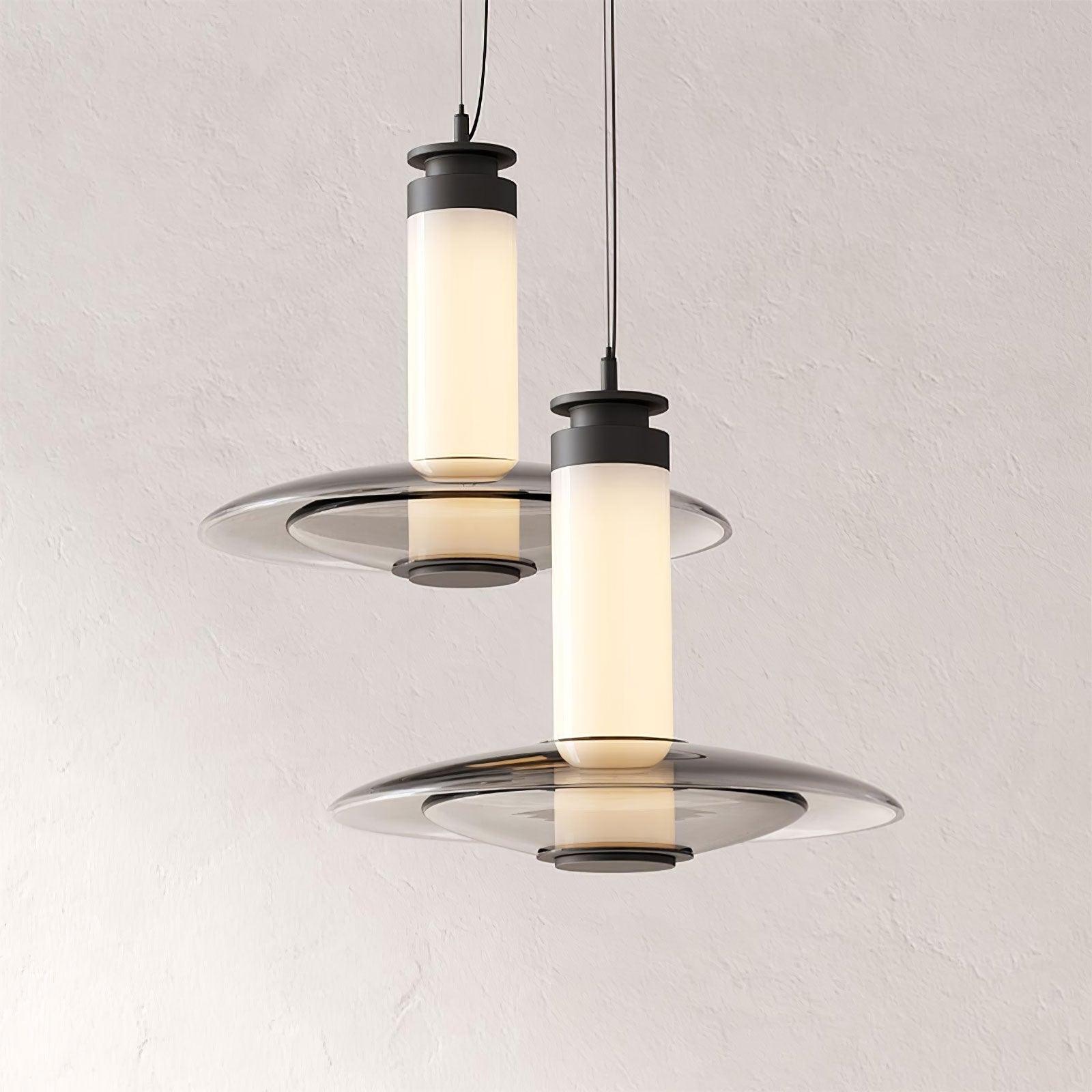 Borian Glass Futuristic Pendant Lamp-Neutral Decor