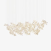 Dune Chandelier Crystal Butterfly Floral Cluster-Neutral Decor