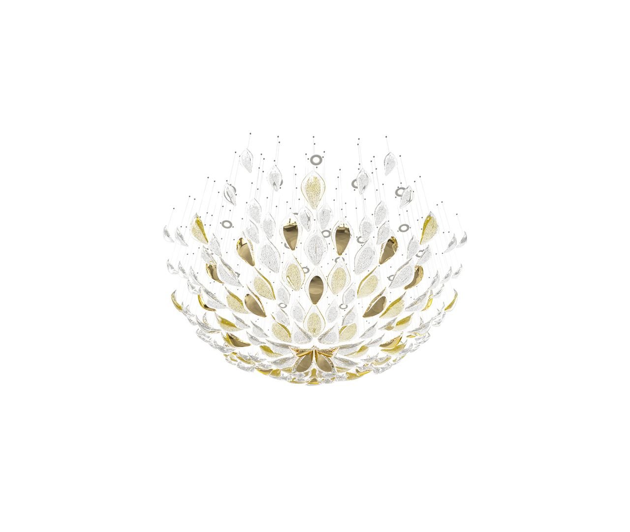 Avynen Crystal Petal Chandelier-Neutral Decor