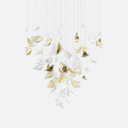 Avynen Crystal Petal Chandelier-Neutral Decor