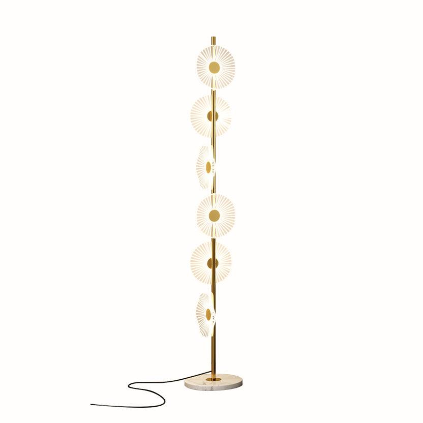 Solara Luxe Marble Floor Lamp-Neutral Decor