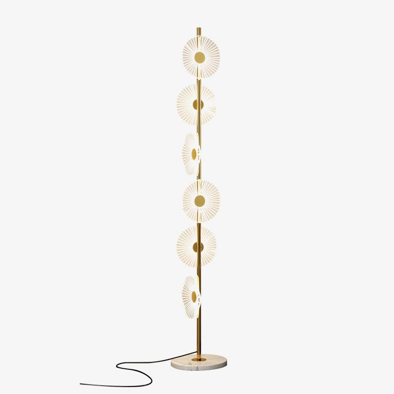 Solara Luxe Marble Floor Lamp-Neutral Decor