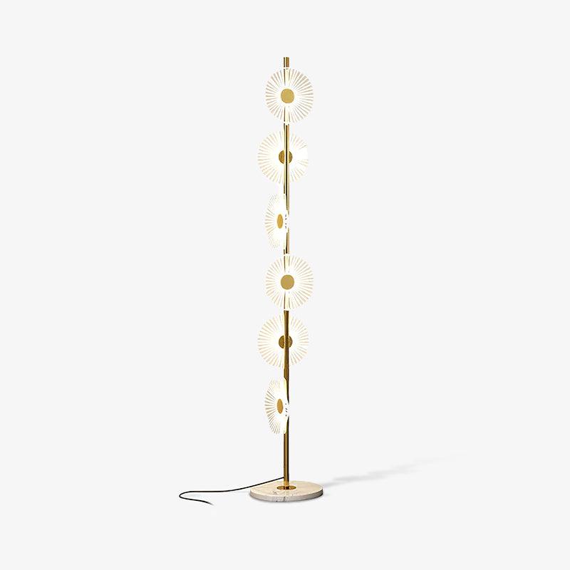 Solara Luxe Marble Floor Lamp-Neutral Decor