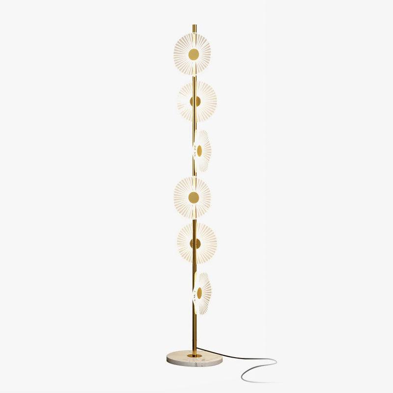 Solara Luxe Marble Floor Lamp-Neutral Decor
