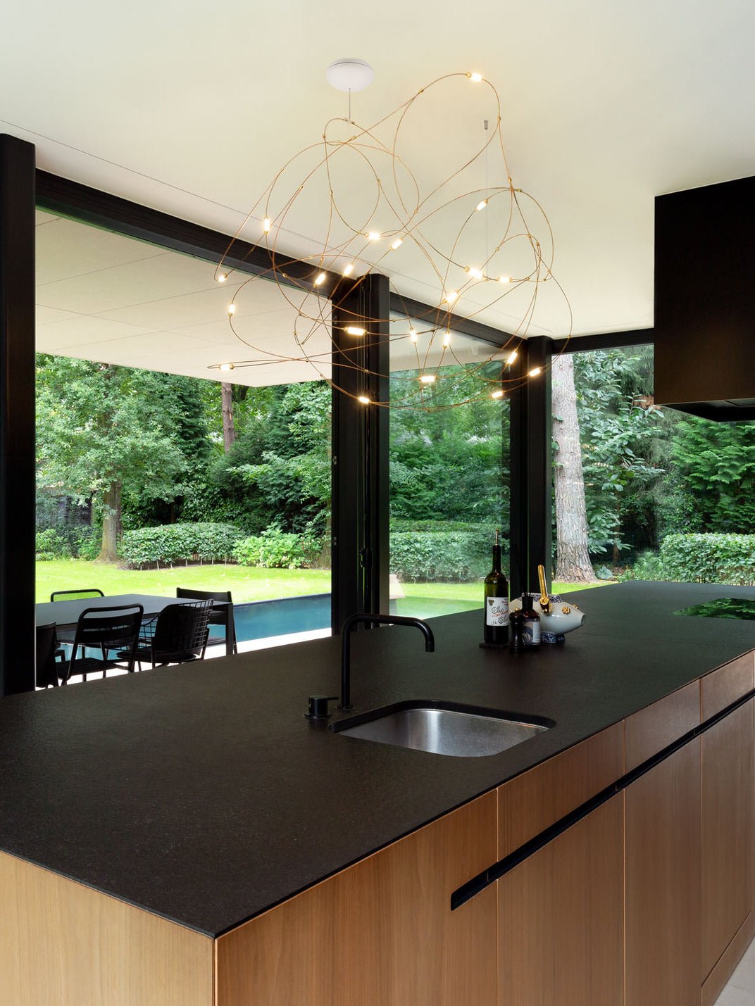 Celes Steel Minimalistic Pendant Light-Neutral Decor