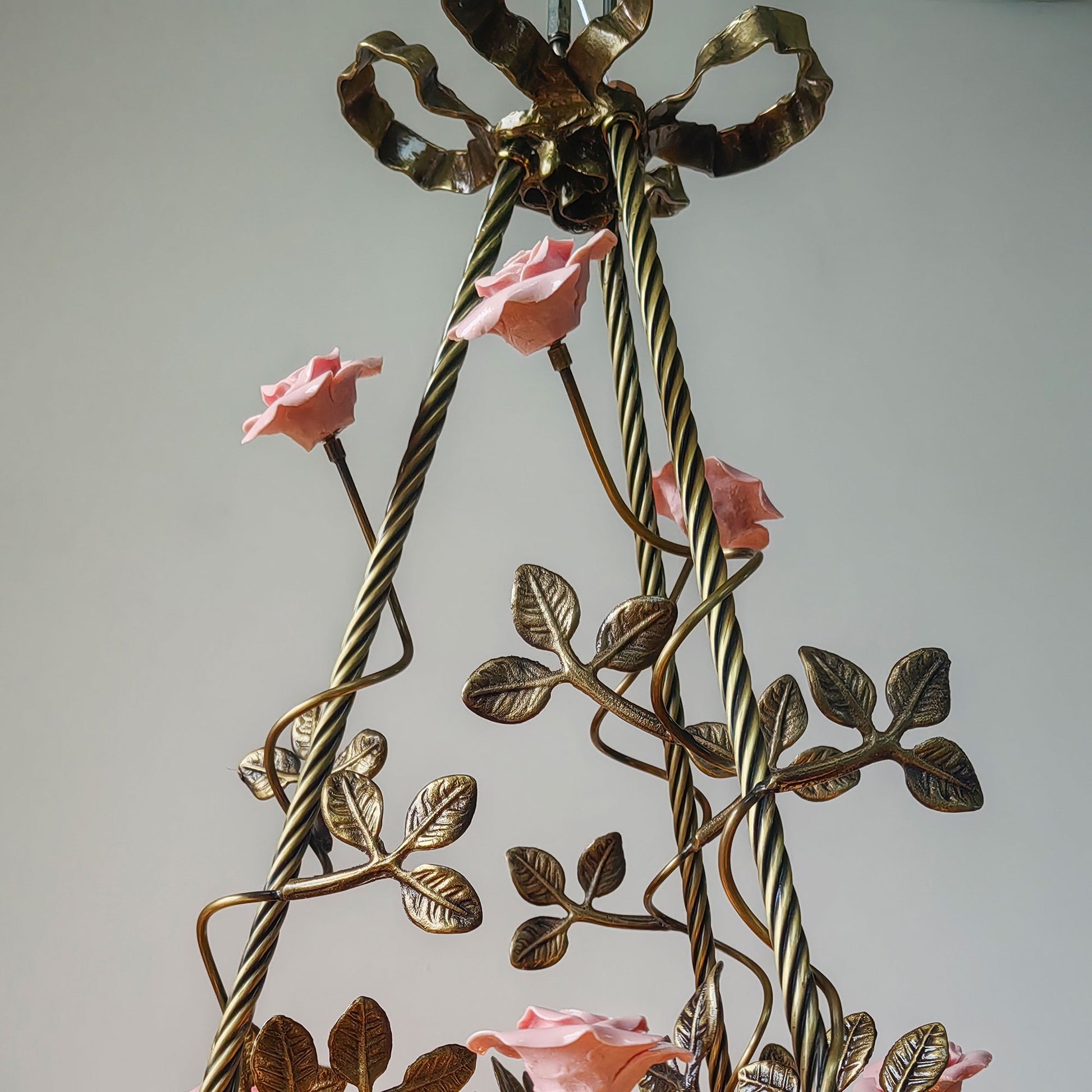 View of the Flora Blossom Chandelier with Model B glass shades.