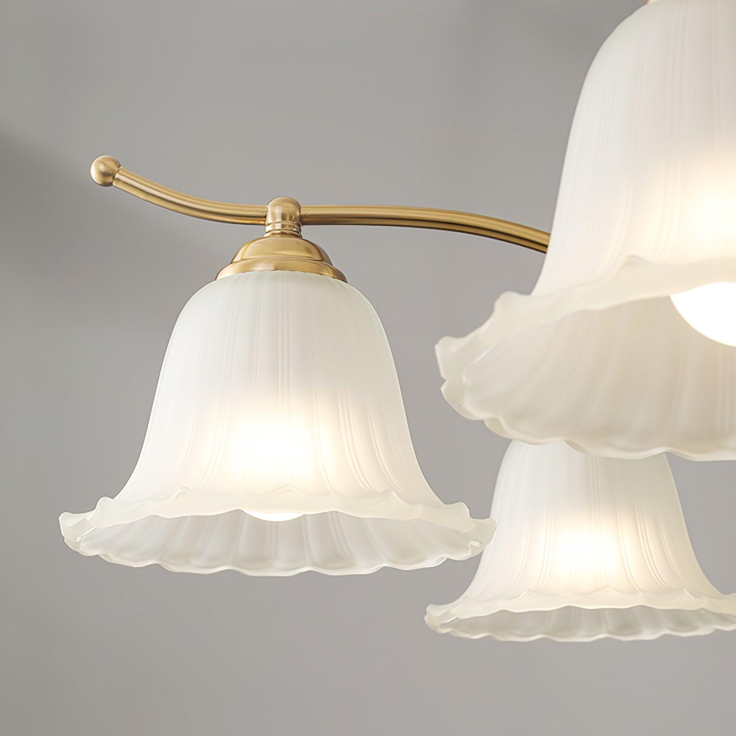 Ohel Brass Alabaster Chandelier-Neutral Decor