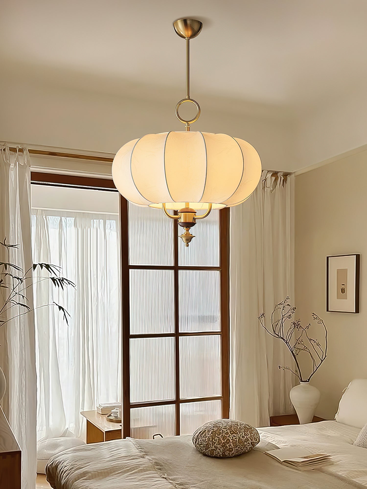 Faltix Lantern Pendant Light-Neutral Decor