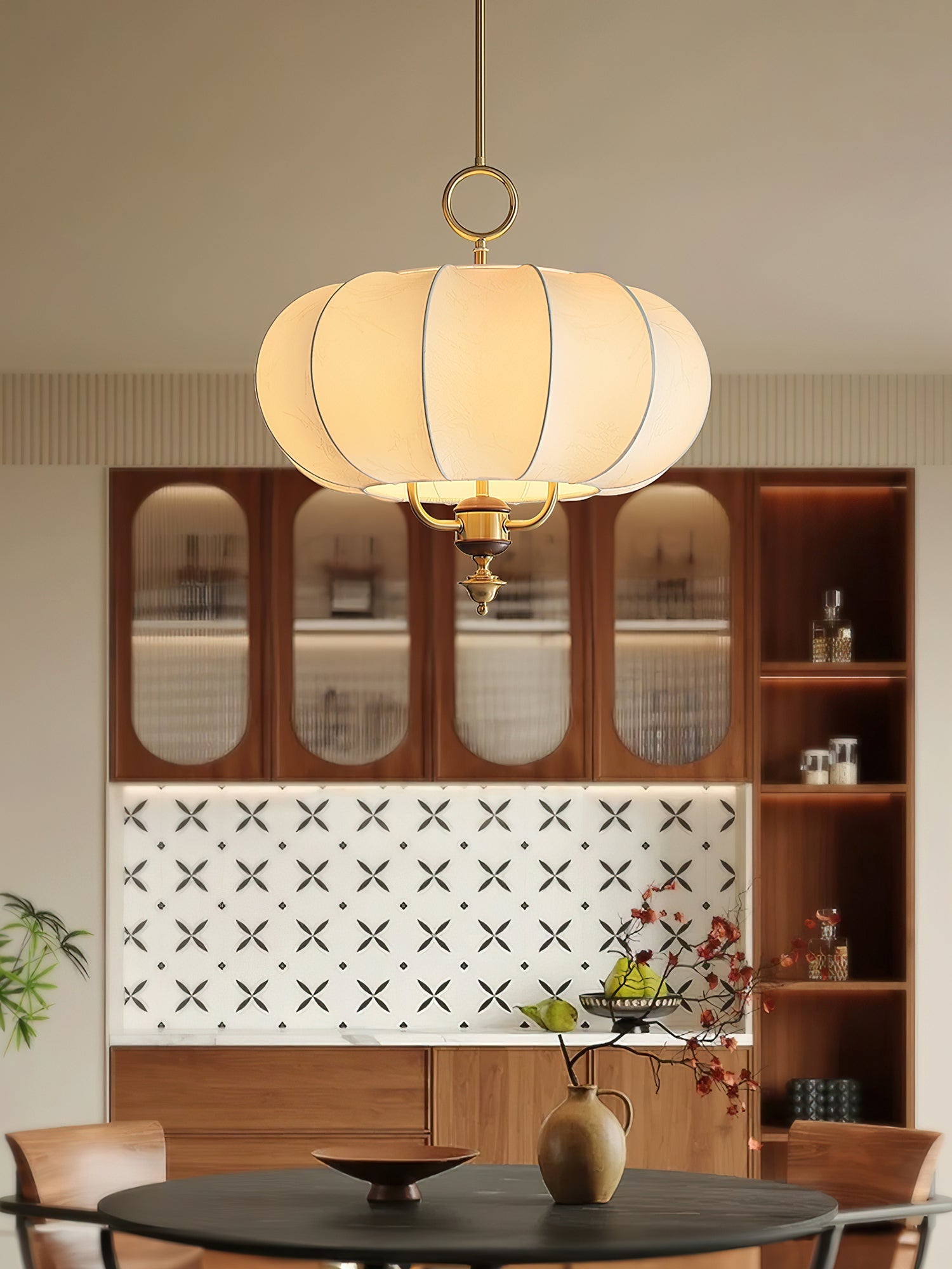 Faltix Lantern Pendant Light-Neutral Decor