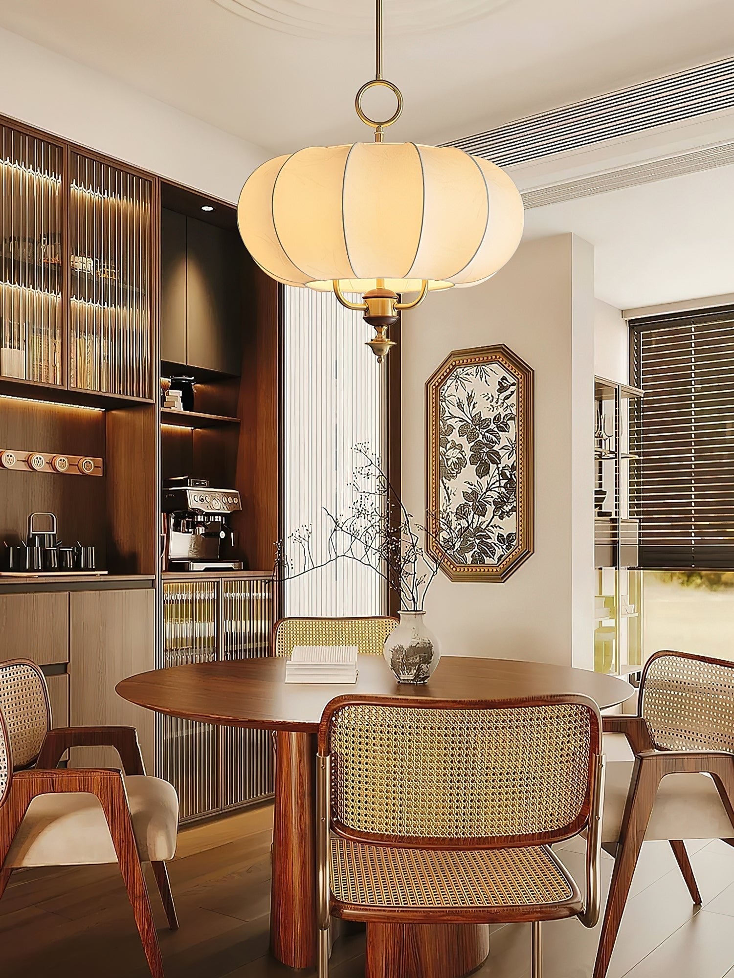 Faltix Lantern Pendant Light-Neutral Decor