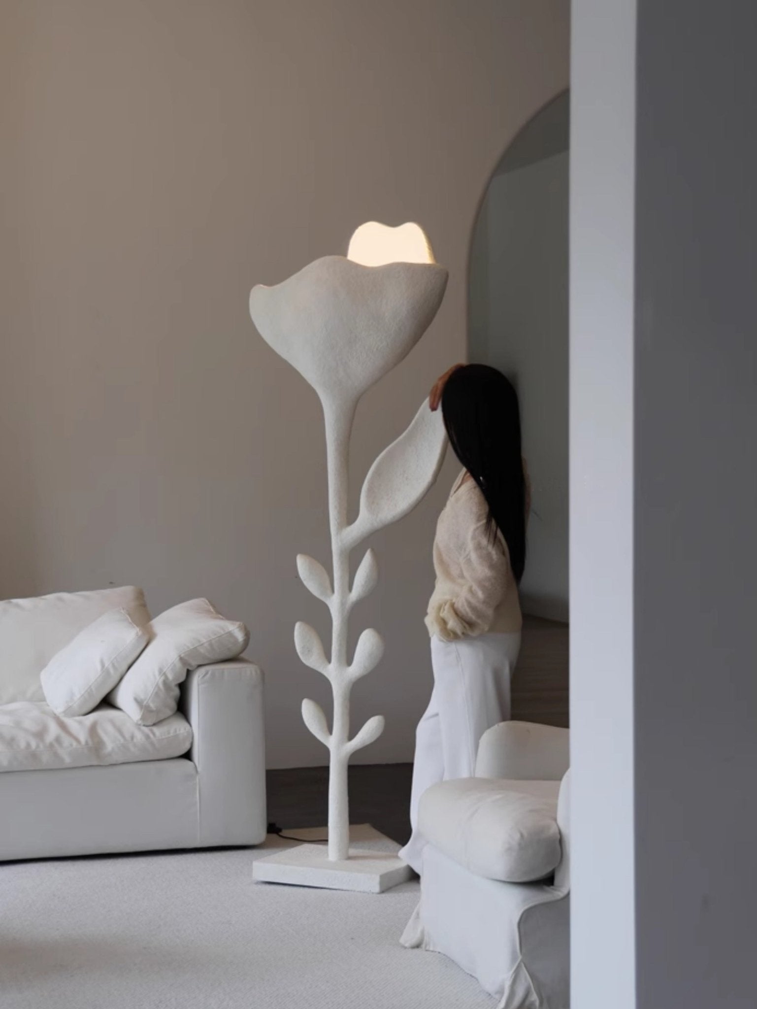 Esken Floor Lamp-Neutral Decor