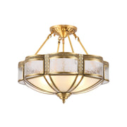 Xaris Floral Brass Floor Lamp-Neutral Decor