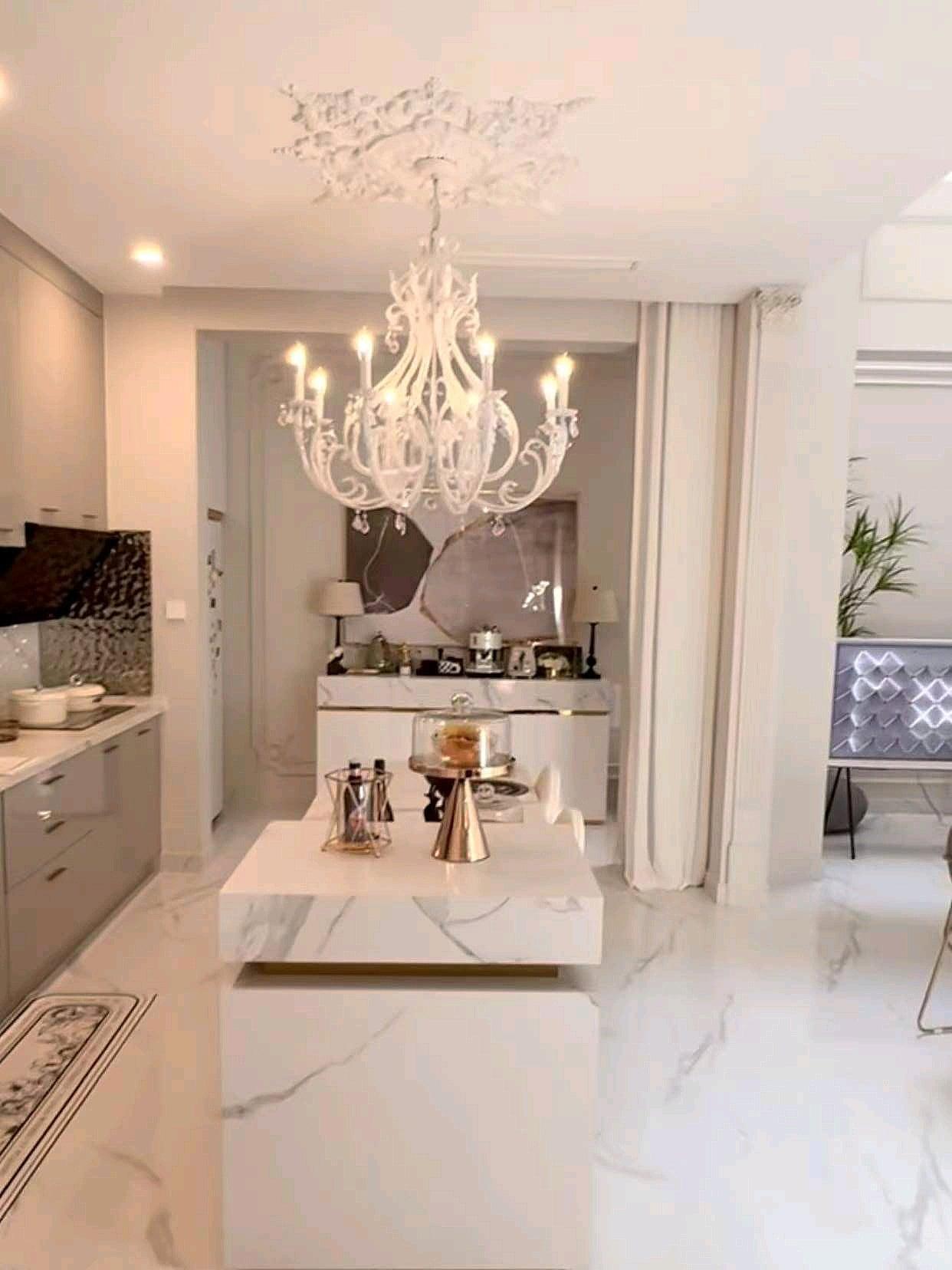 Yuna Pendant Lamp Candle Holder Crystal Beads-Neutral Decor