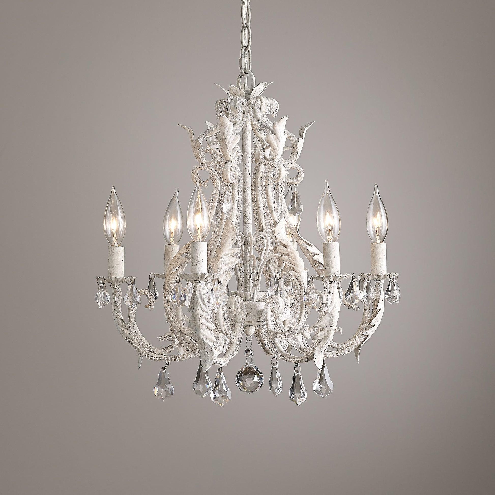 Yuna Pendant Lamp Candle Holder Crystal Beads-Neutral Decor
