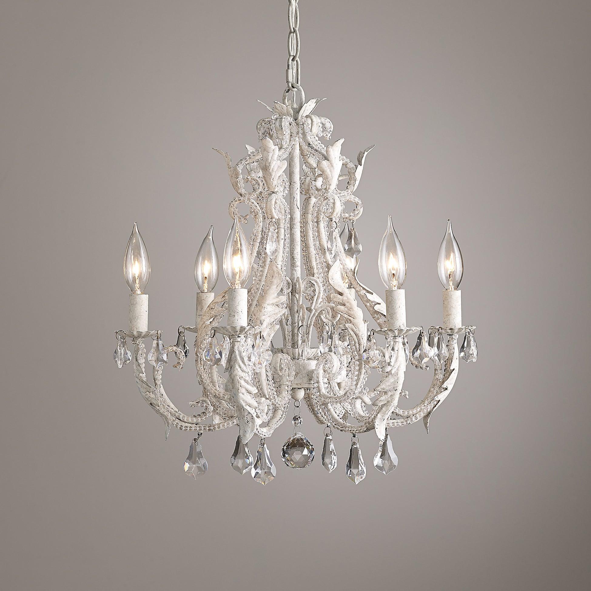 Yuna Pendant Lamp Candle Holder Crystal Beads-Neutral Decor