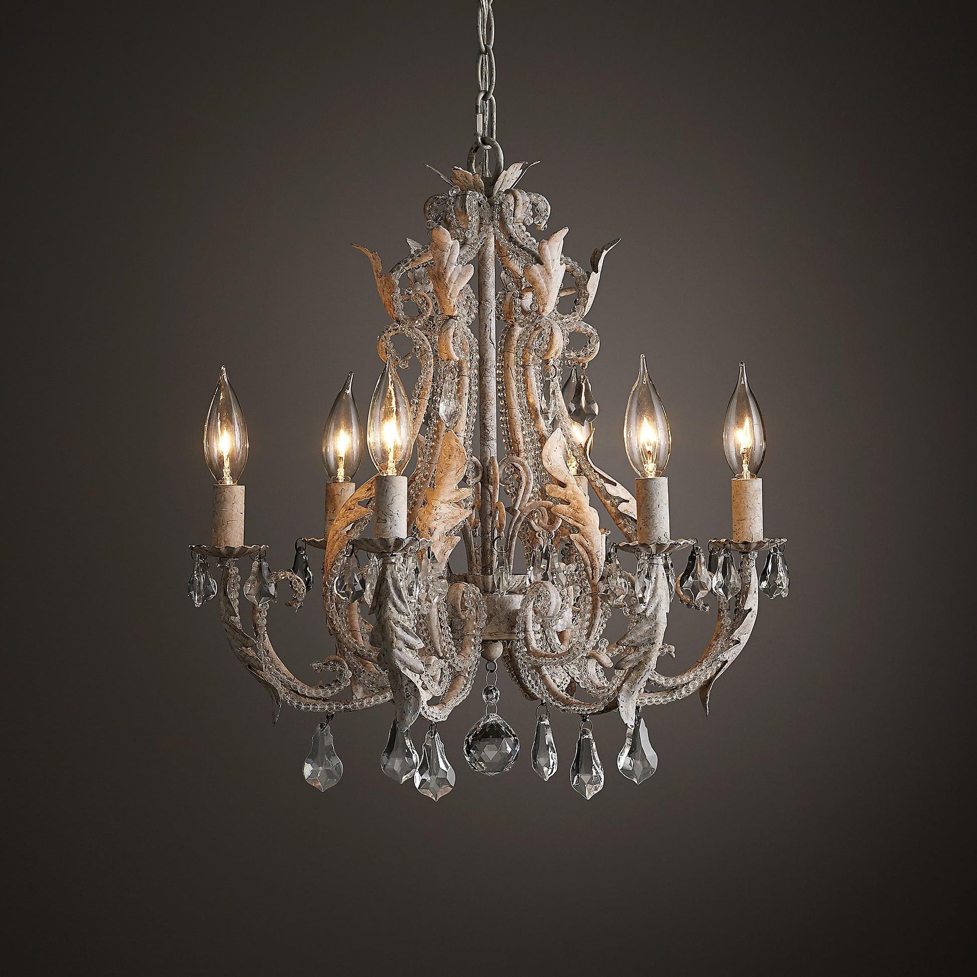 Yuna Pendant Lamp Candle Holder Crystal Beads-Neutral Decor