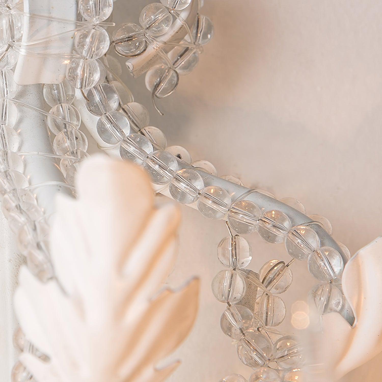 Xeldes Traditional Candle Holder Crystal Wall Lamp-Neutral Decor