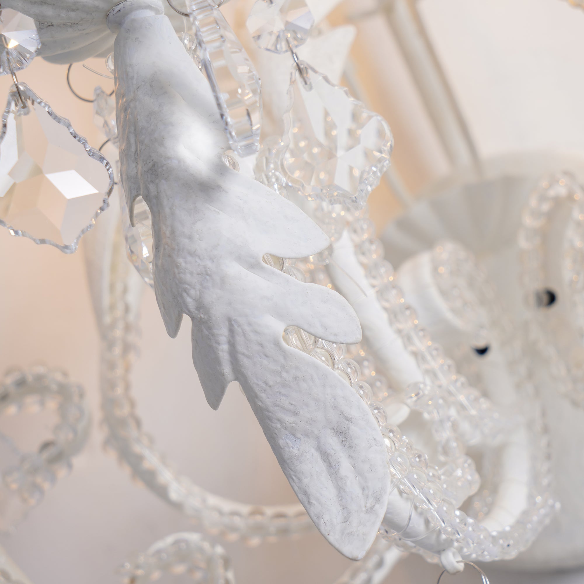 Xeldes Traditional Candle Holder Crystal Wall Lamp-Neutral Decor