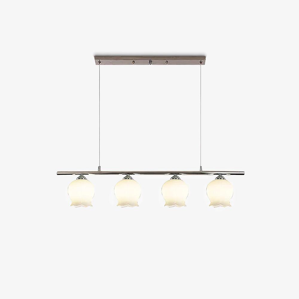 Evenara Modern Minimalist Floral Glass Pendant Lamp-Neutral Decor